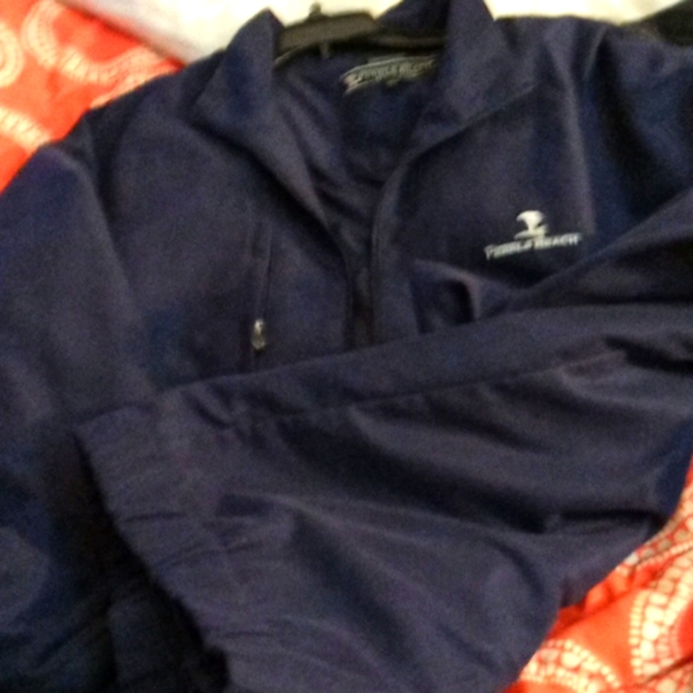NWT men's large Pebble Beach performance jacket water resistant logo on the fron